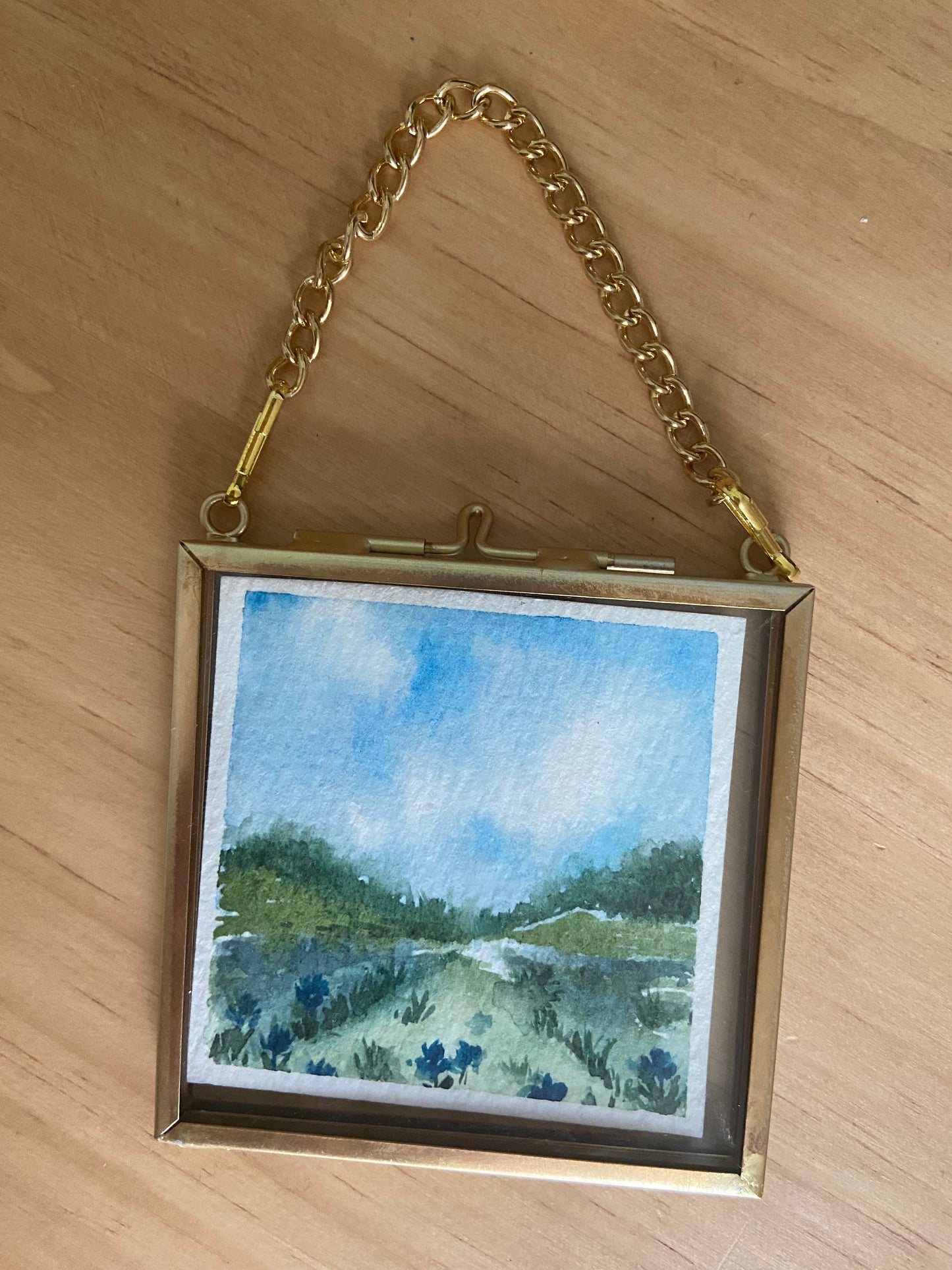 Mini Gold Hanging Photo Frame