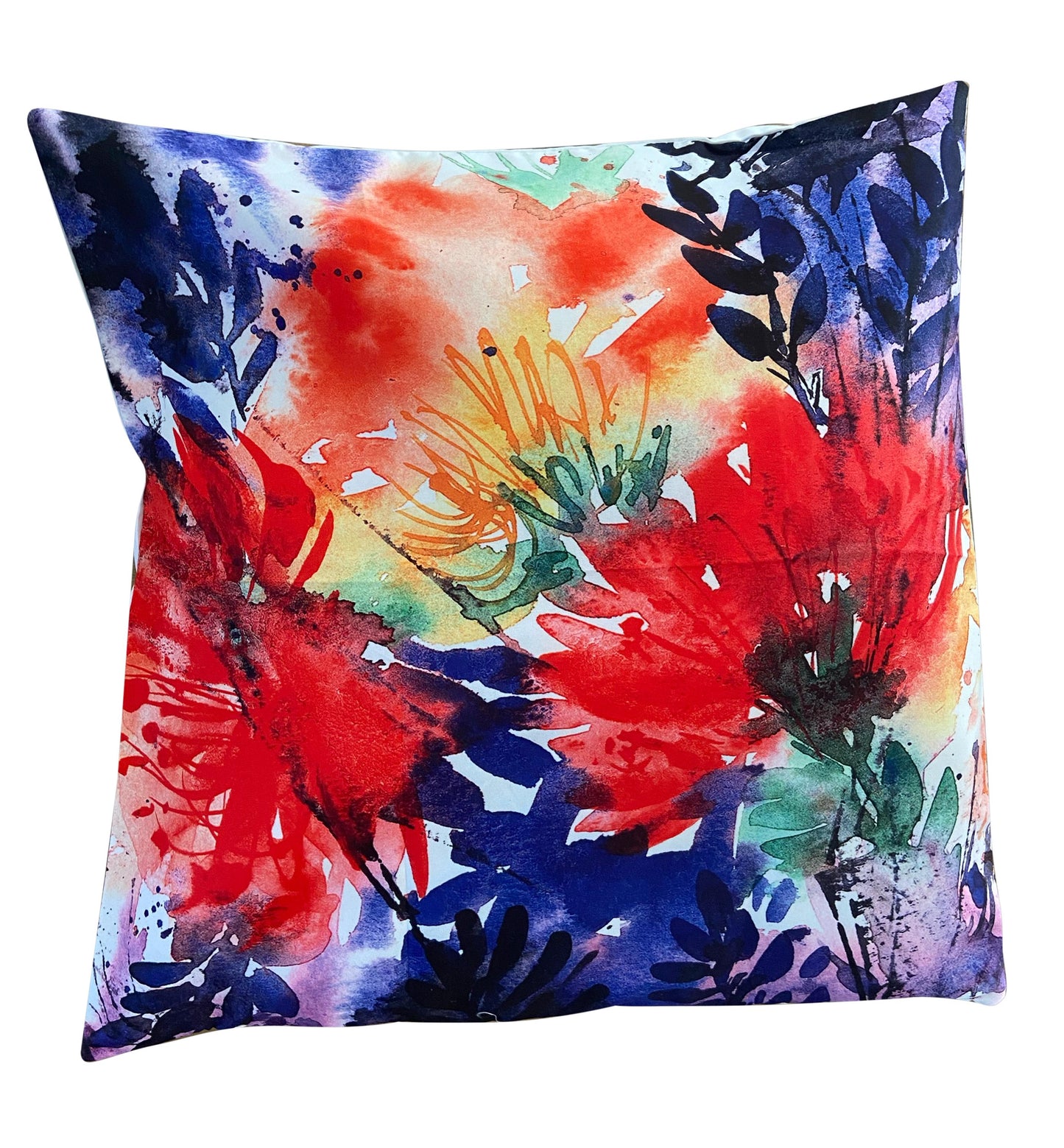 Bright Custom Flower Art Cushion