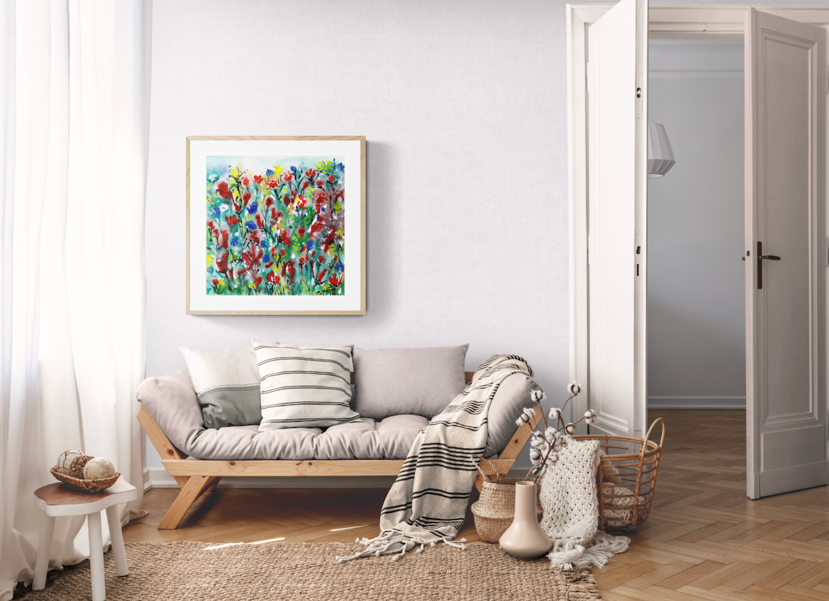 Messy Mind Reds Watercolour - Limited Edition Print