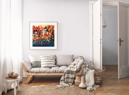 Messy Mind on Fire Watercolour - Limited Edition Print