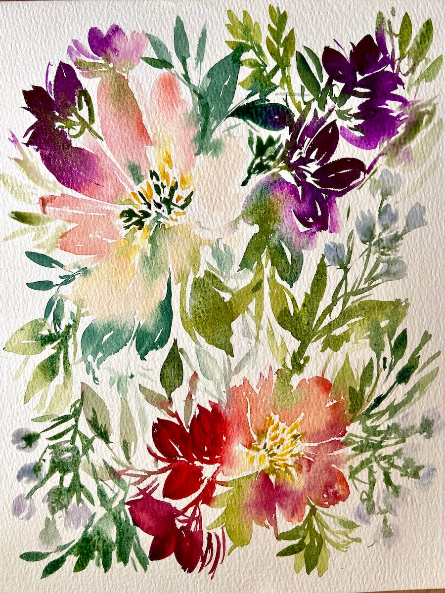 Floral Watercolour Workshop Summer - 4th July