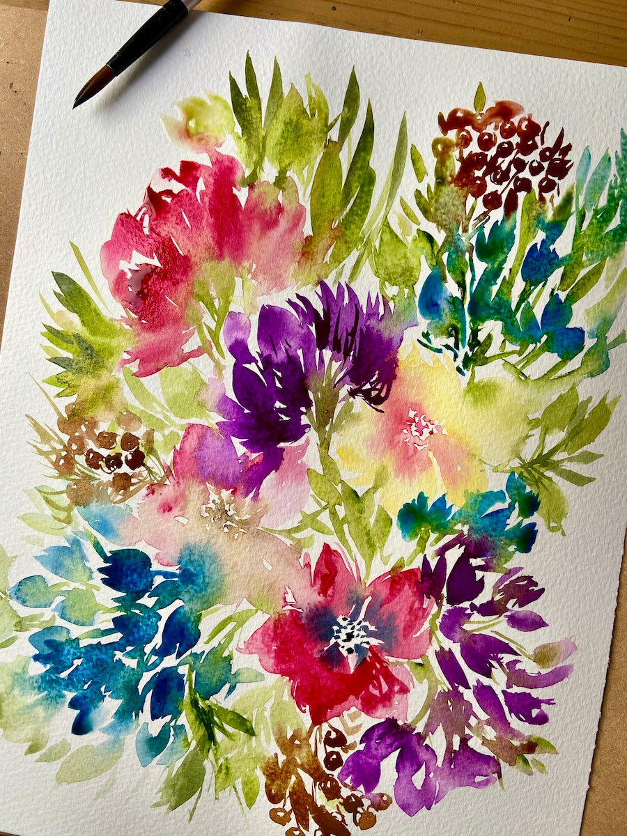 Floral Watercolour Workshop Summer - 4th July