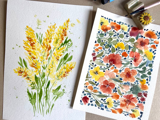 Floral Watercolour Workshop Autumn - Date TBC