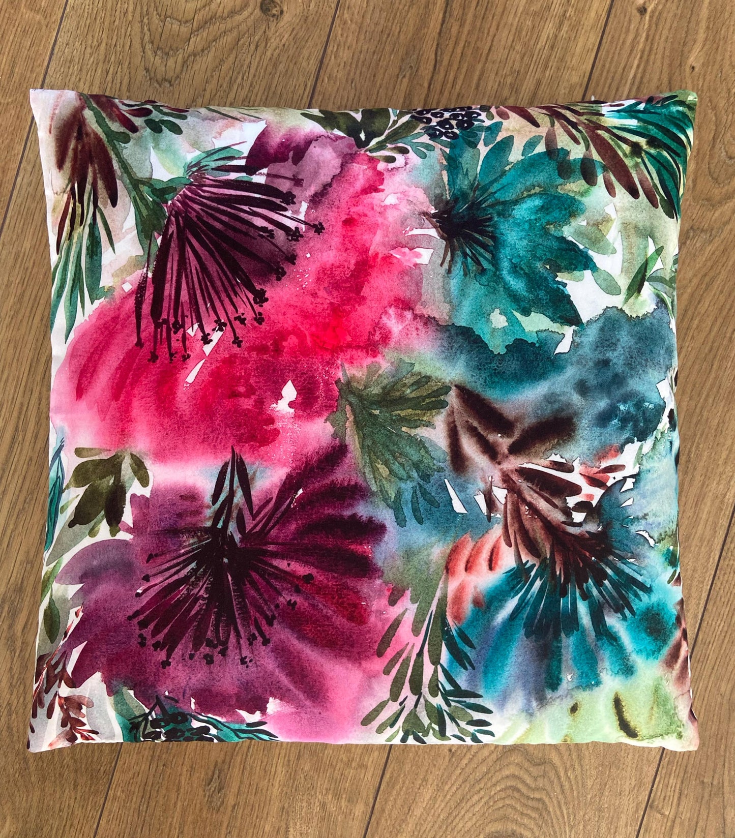 Purple Flower Original Art Cushion