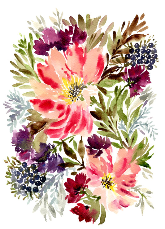 Floral Joy - Giclee Art Print - Limited Edition