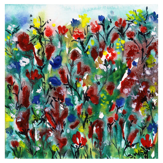 Messy Mind Reds Watercolour - Limited Edition Print