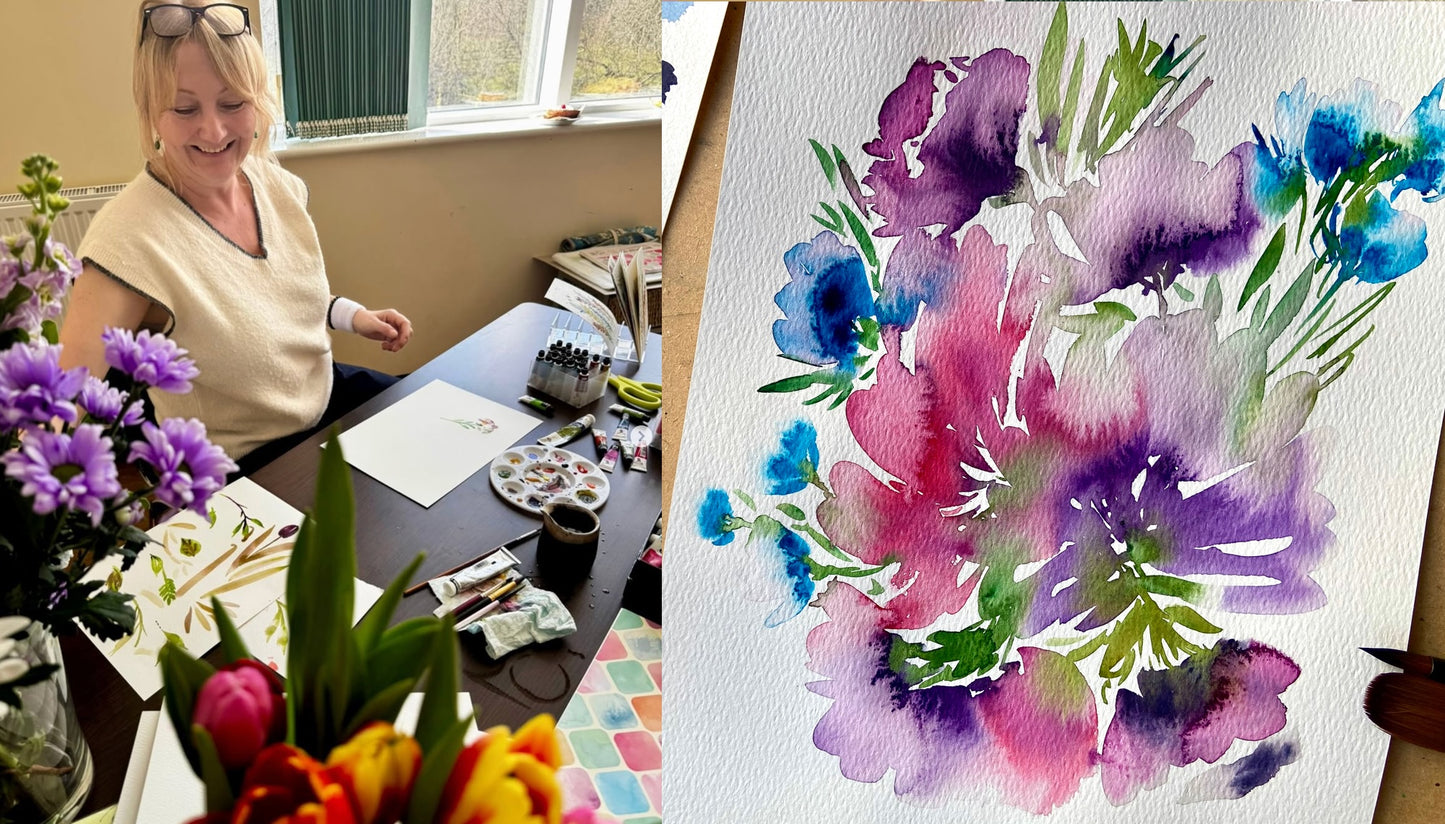 Floral Watercolour Workshop Summer - 4th July